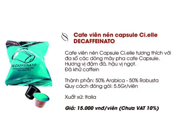 Cà phê viên nén Decaf