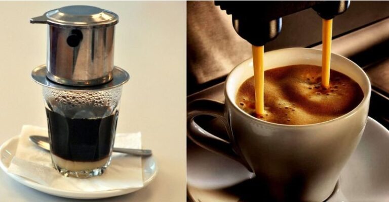 So sánh cafe pha máy và pha phin chất lượng loại nào ngon hơn