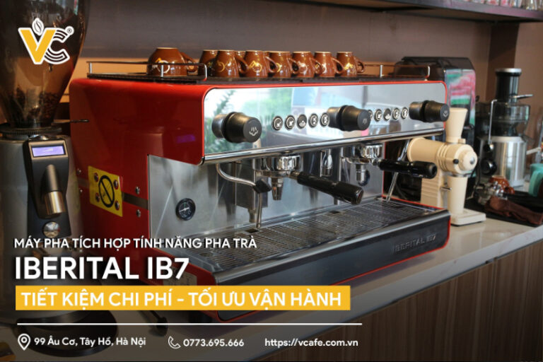 may pha cafe tich hop tinh nang pha tra iberital ib7 0